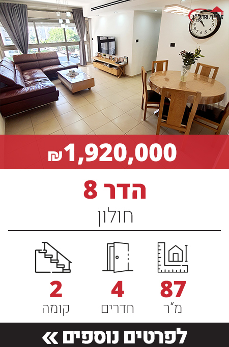 רחוב הדר 8 - חולון, תל גיבורים